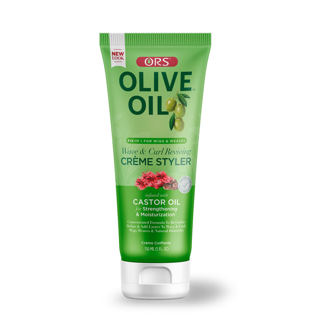 ORS Olive Oil Fix-it No-grease Creme Styler Infused with Castor Oil for Strengthening &amp; Moisturization (5.0 oz)