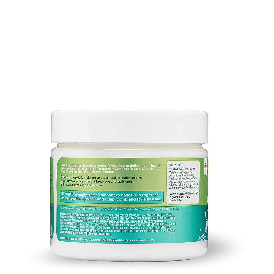Max Moisture Super Nourishing Daily Curl Crème infused with Rice Water &amp; Electrolytes for Supercharged Hydration &amp; Growth (8.0 oz)
