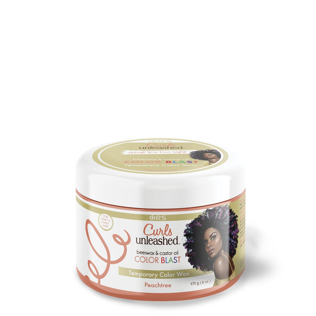 ORS Curls Unleashed Color Blast Temporary Color Wax, Infused with Beeswax &amp; Castor Oil (6.0 oz)