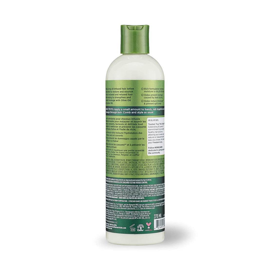 ORS Olive Oil Incredibly Rich Oil Moisturizing Hair Lotion infused with Castor Oil for Strengthening (12.5 oz)