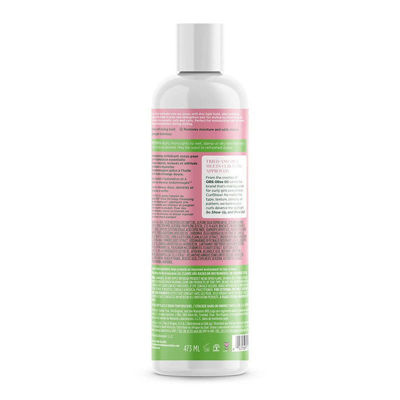 ORS Olive Oil Curlshow Curl Style Milk Infused with Collagen & Avocado –  ORS Hair Care ®